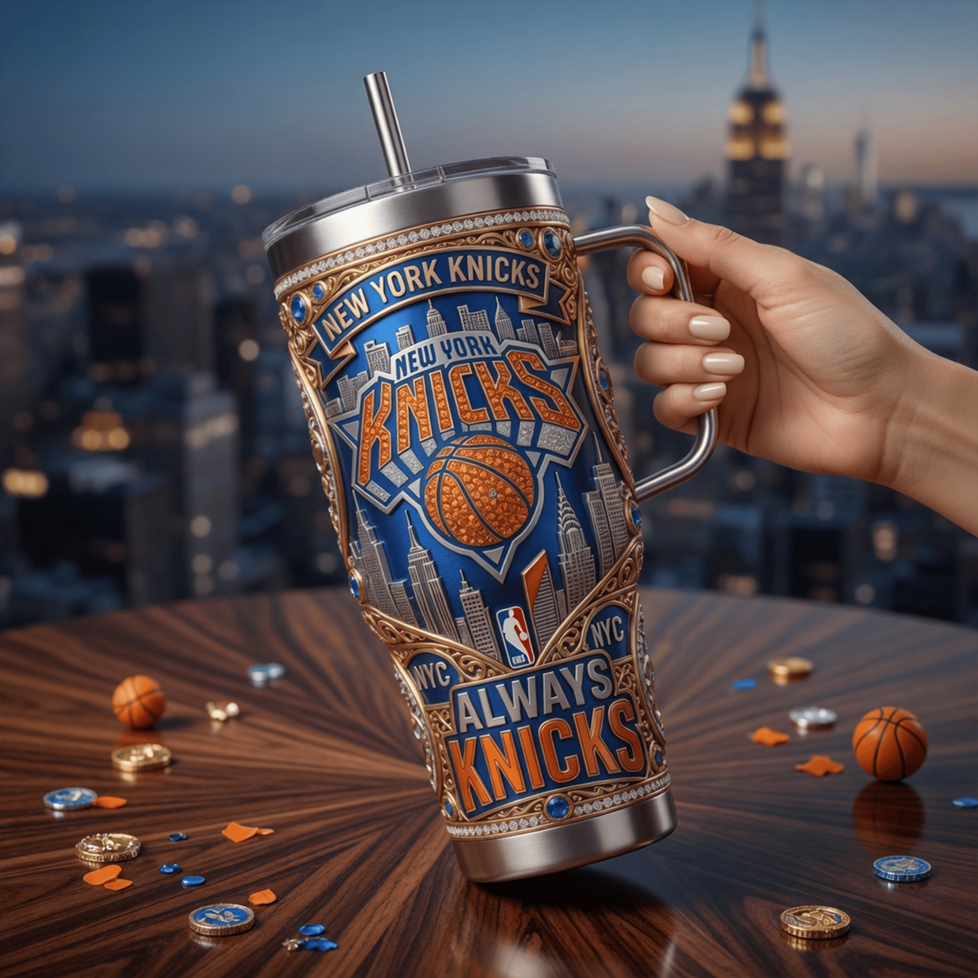 NYK 40oz Tumbler With Handle LNTH