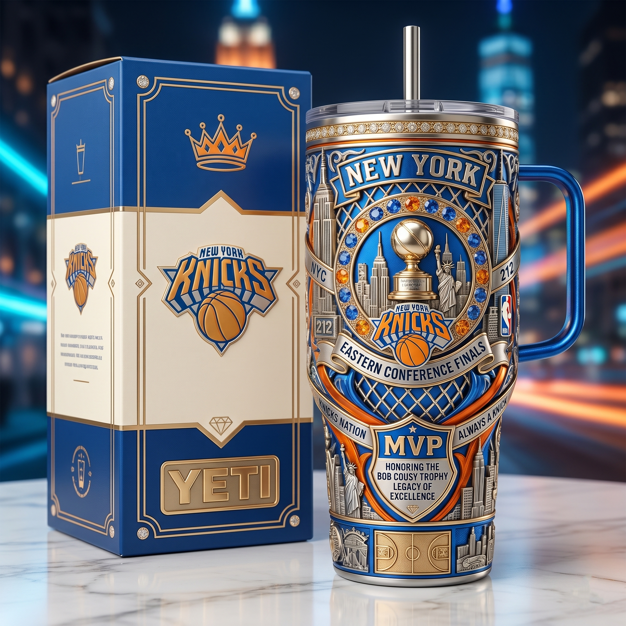 NYK 40oz Tumbler With Handle LNTH