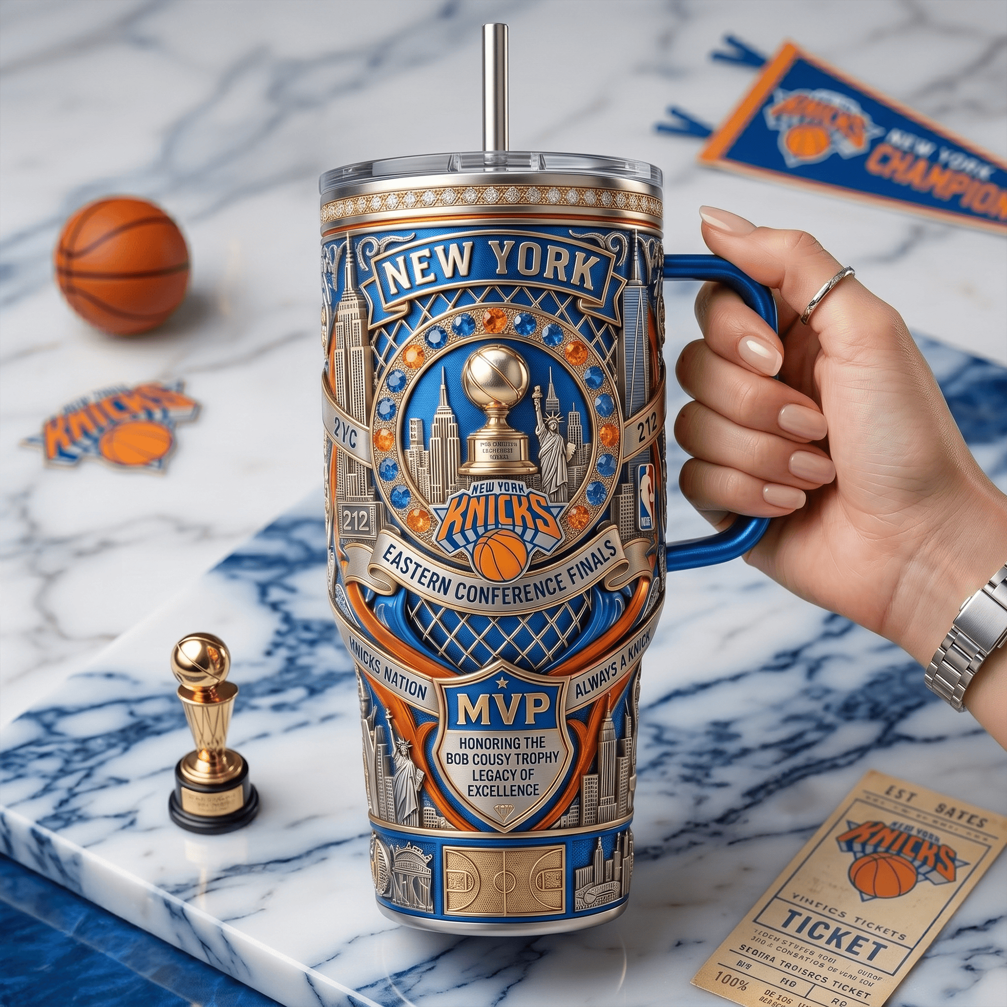 NYK 40oz Tumbler With Handle LNTH