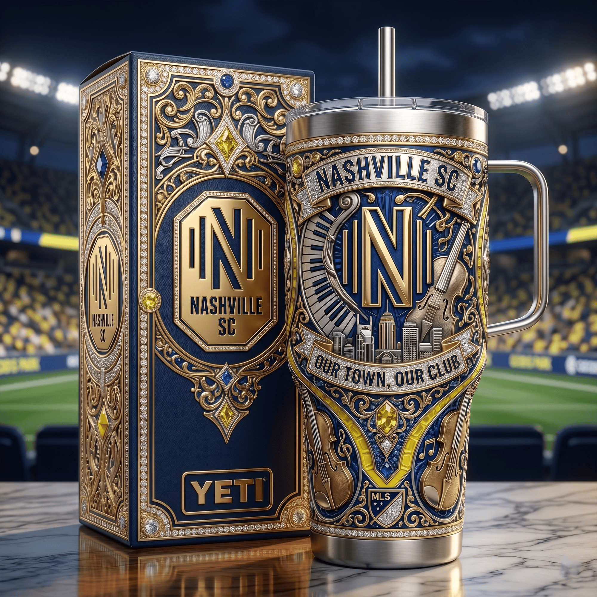 NSVC 40oz Tumbler With Handle LNTH