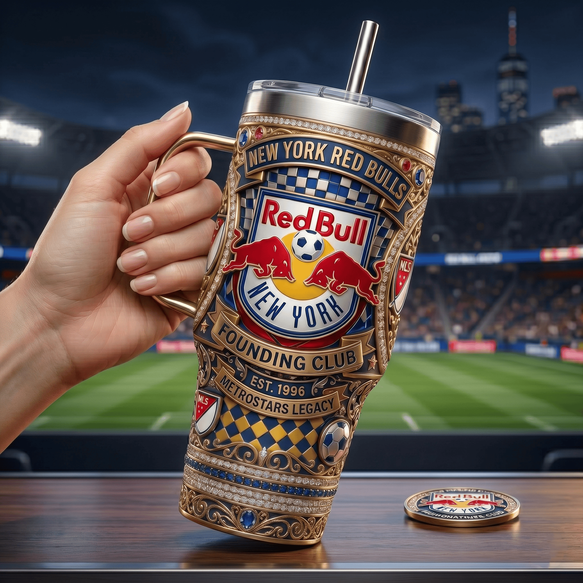 NYRB 40oz Tumbler With Handle LNTH
