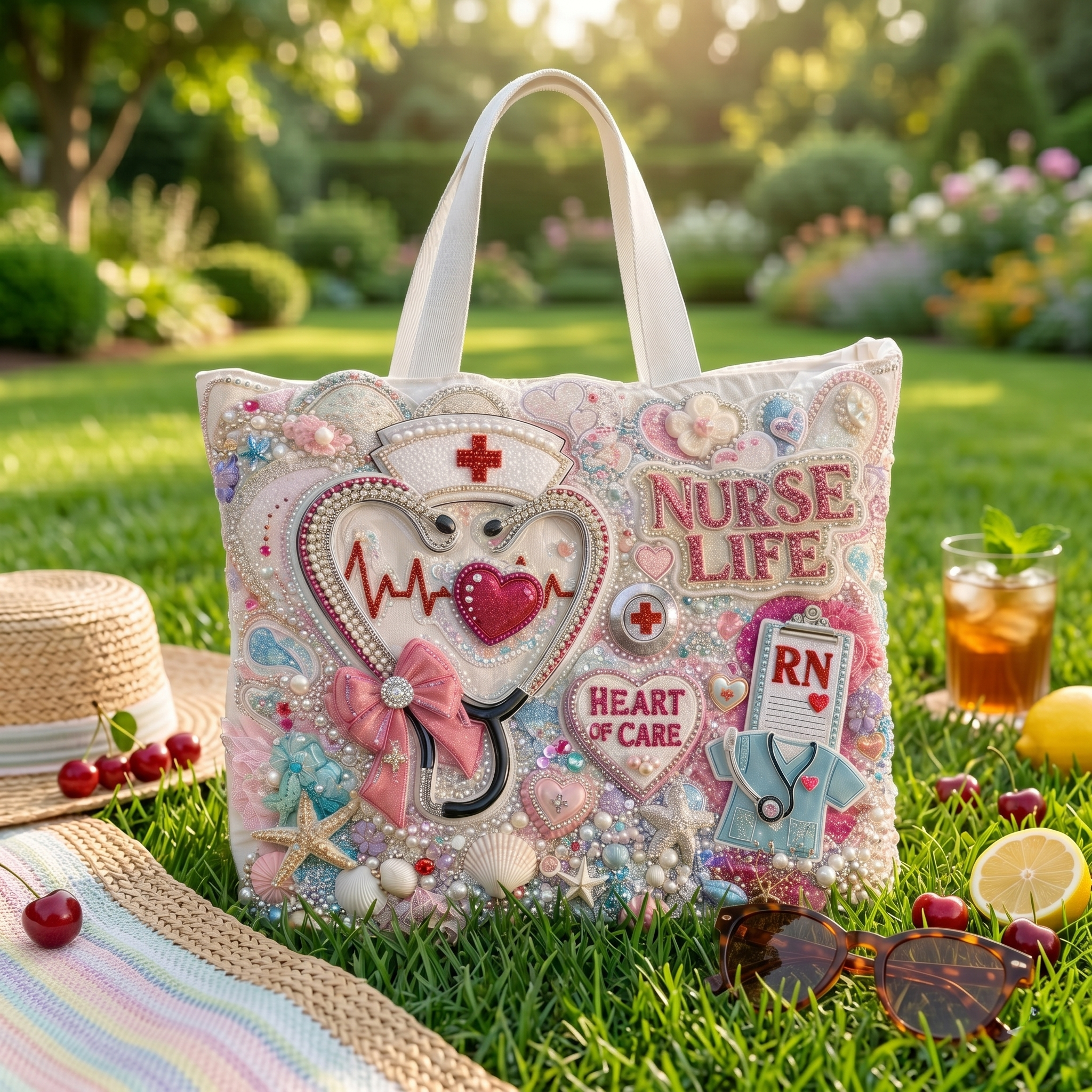 NURSE Summer Vibes Tote Bag HTTT