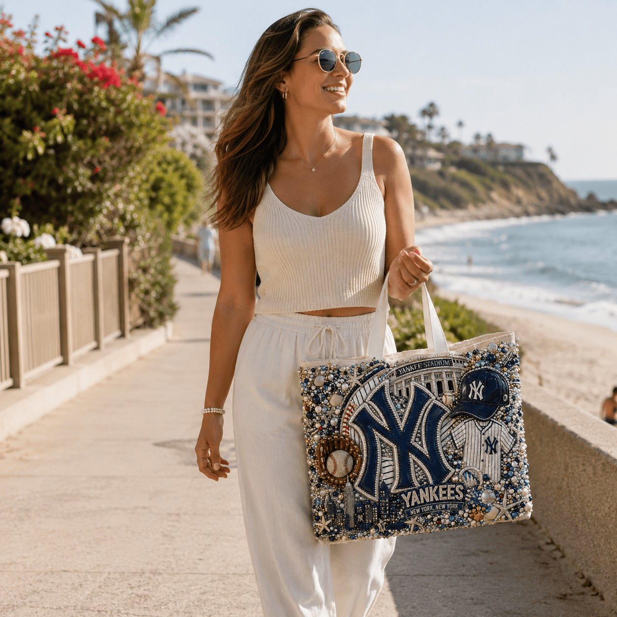 NYY Summer Vibes Tote Bag TNSM