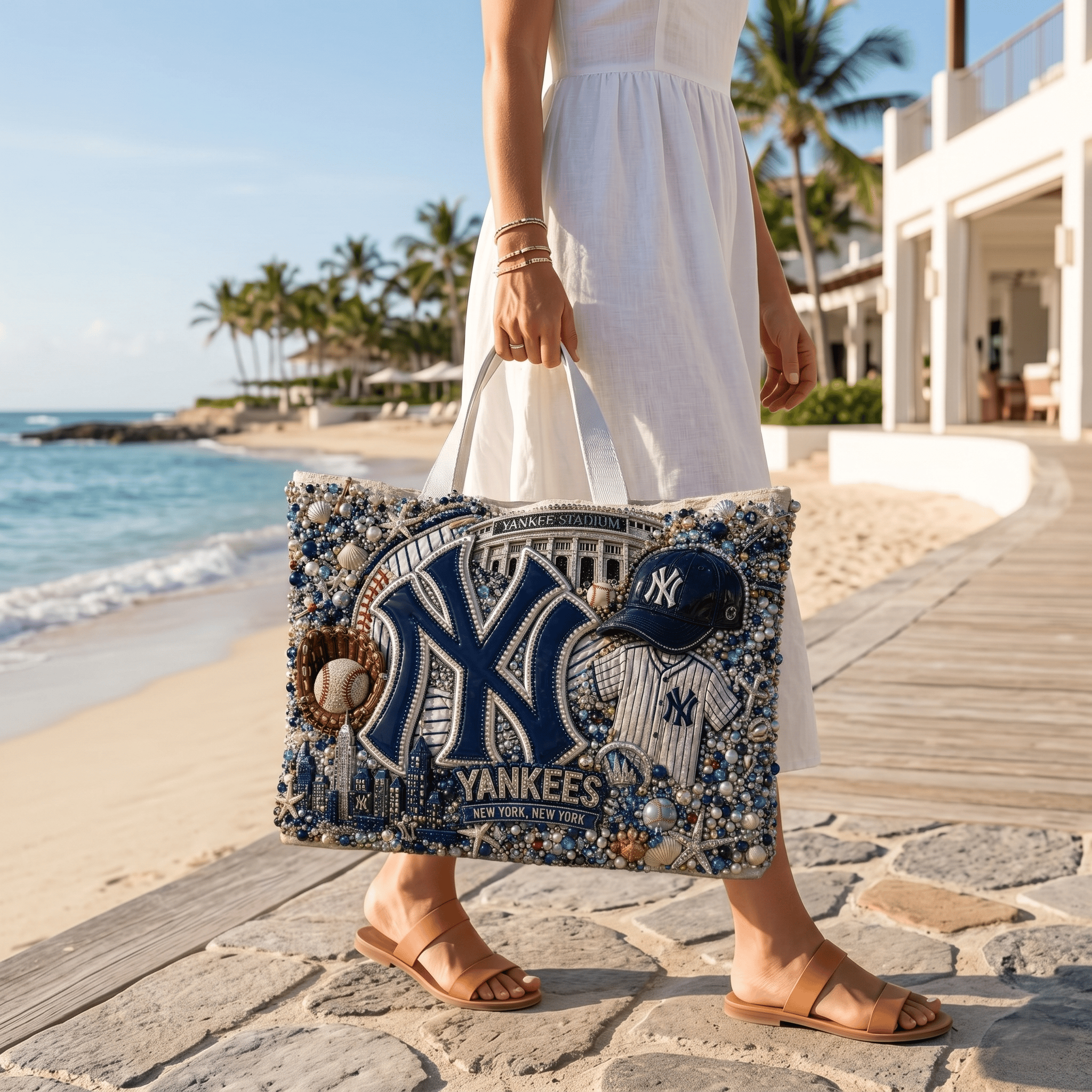 NYY Summer Vibes Tote Bag TNSM