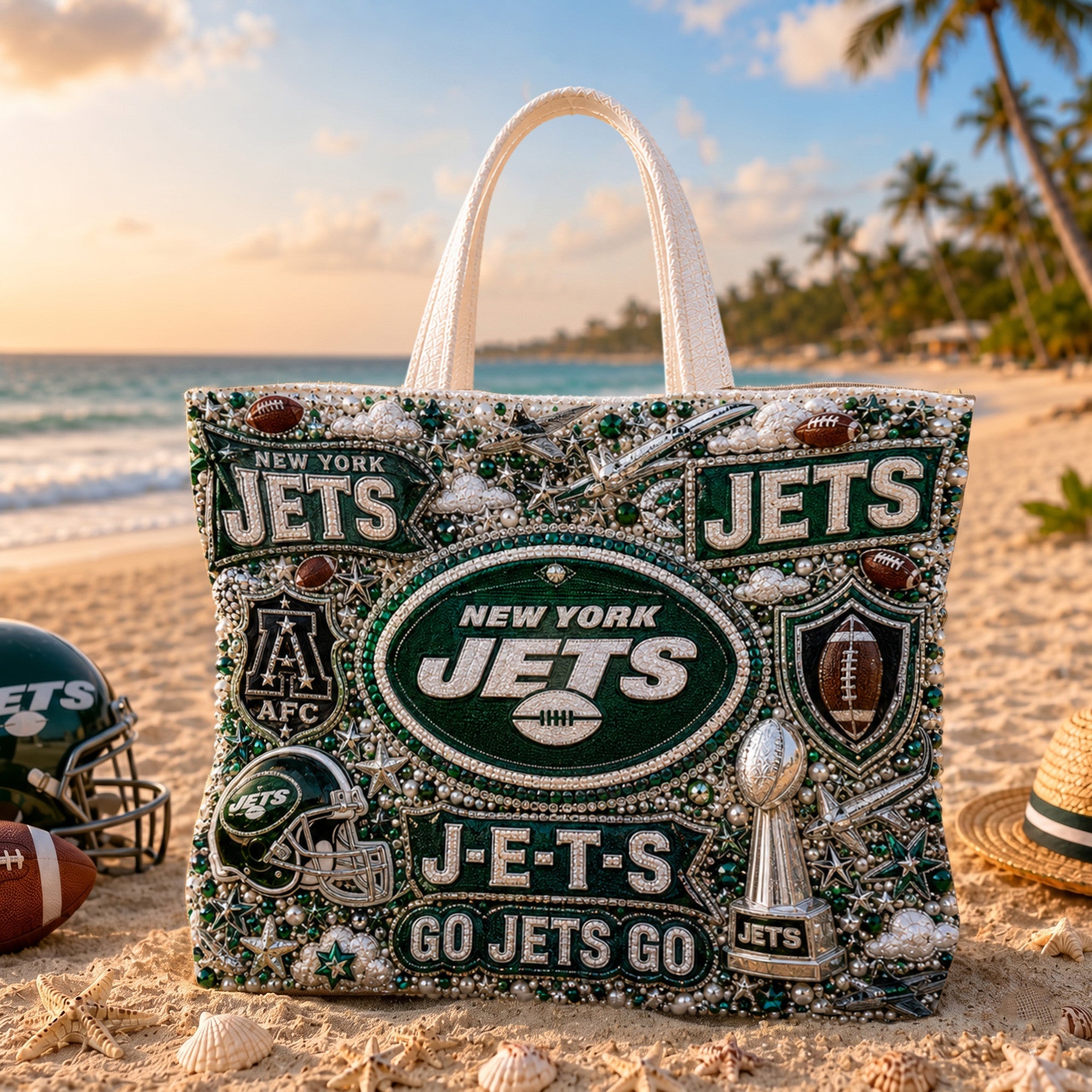 NYJ Summer Vibes Tote Bag TTNL